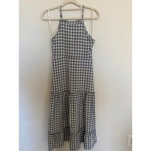 NWT Nanette Lepore Gingham sleeveless Layered Maxi Dress Sie 2